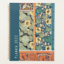 Vintage Art Nouveau Floral Large Planner