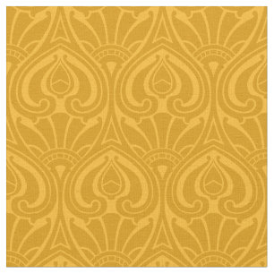 Vintage Art Nouveau Floral Pattern Fabric