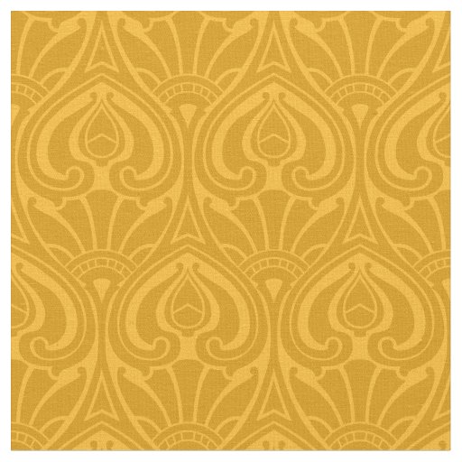 Vintage Art Nouveau Floral Pattern Fabric