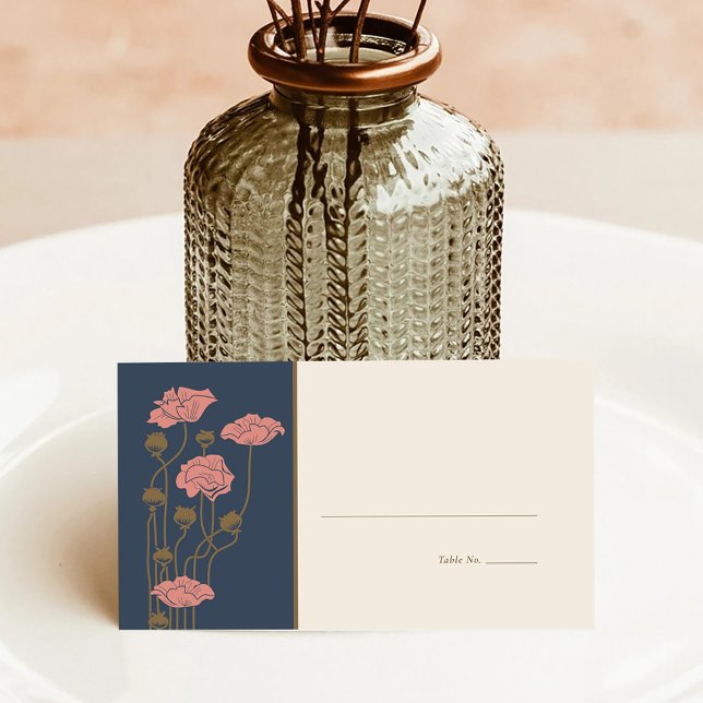 Vintage Art Nouveau Folded Place Card (Creator Uploaded)