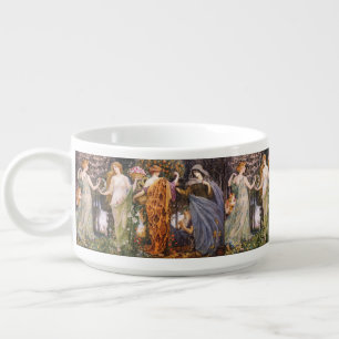 Vintage Art Nouveau Four Seasons by Walter Crane Bowl