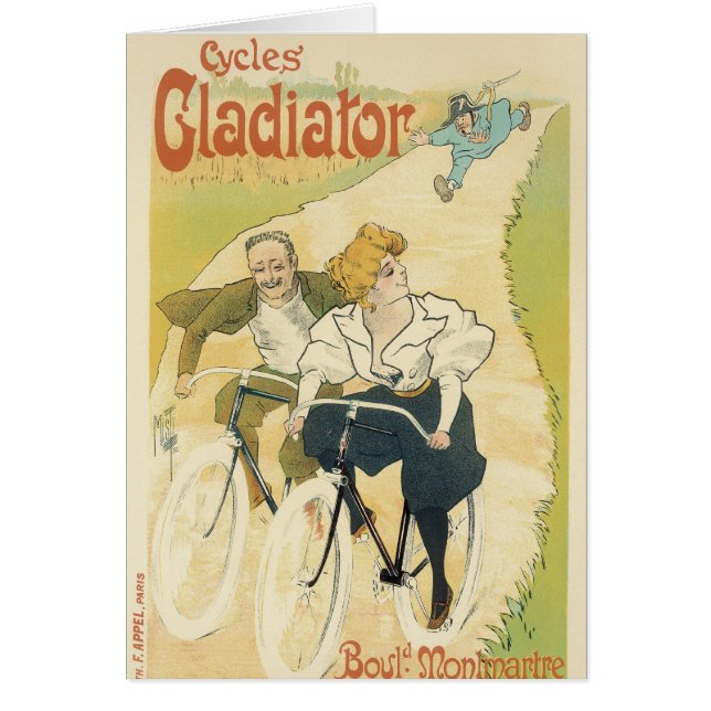 Vintage Art Nouveau, Gladiator Cycles Bicycles  (Front)