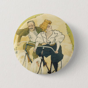 Vintage Art Nouveau, Gladiator Cycles Bicycles  Button