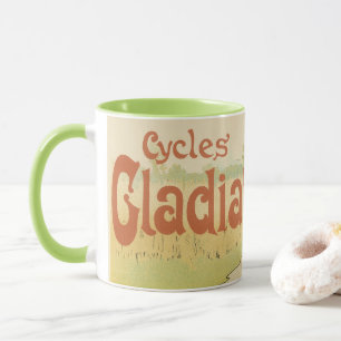 Vintage Art Nouveau, Gladiator Cycles Bicycles Mug