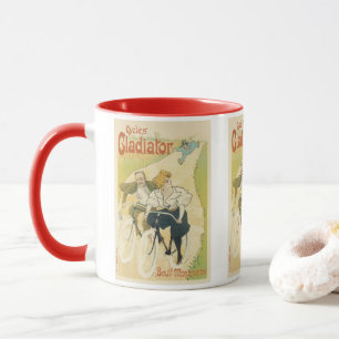 Vintage Art Nouveau, Gladiator Cycles Bicycles Mug