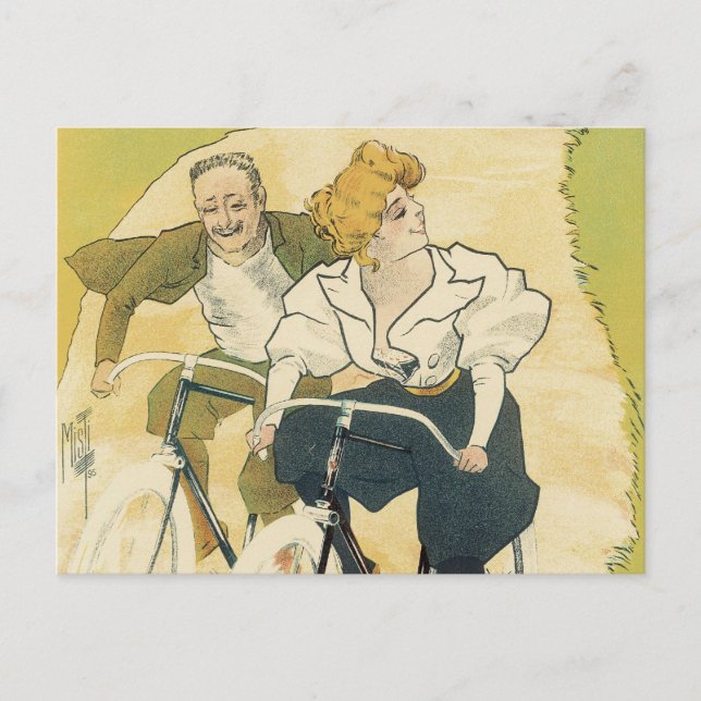 Vintage Art Nouveau, Gladiator Cycles Bicycles  Postcard (Front)