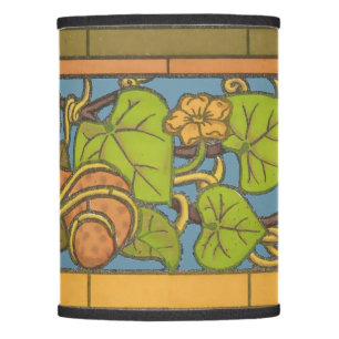 Vintage Art Nouveau Gourds Frieze by Verneuil Lamp Shade