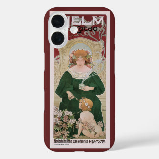 Vintage Art Nouveau Helm Cacao by Privat Livemont iPhone 16 Case