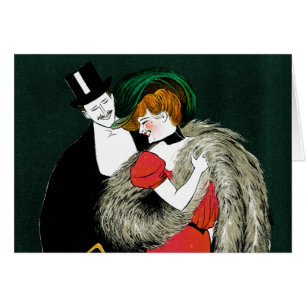 Vintage Art Nouveau, Italian Fashion Love Romance Cards