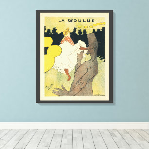 Vintage Art Nouveau, La Goulue by Toulouse Lautrec Canvas Print