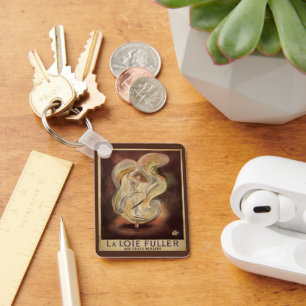 Vintage Art Nouveau, La Loie Fuller Modern Dancer Keychain