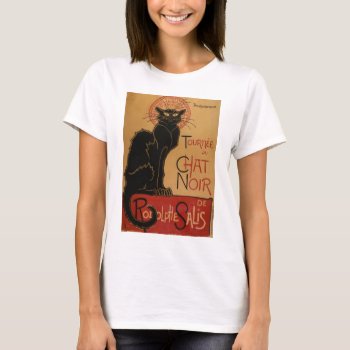 Vintage Art Nouveau Le Chat Noir Black Cat T-shirt by ZazzleArt2015 at Zazzle