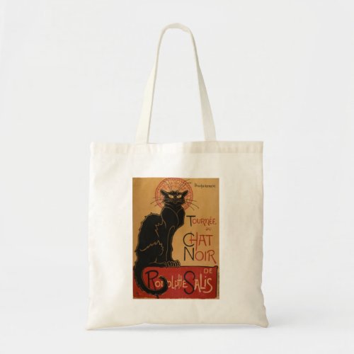 Vintage Art Nouveau Le Chat Noir Black Cat Tote Bag