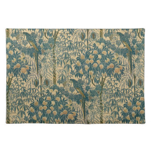 Vintage Art Nouveau Macaw Pattern by Walter Crane Cloth Placemat