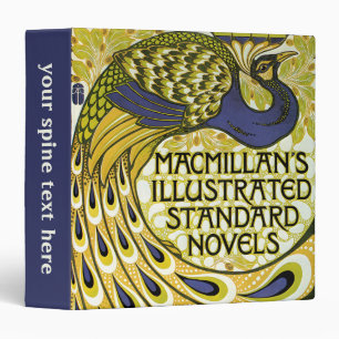 Vintage Art Nouveau, Macmillan's Peacock Feather 3 Ring Binder