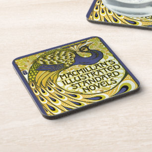 Vintage Art Nouveau, Macmillan's Peacock Feather Beverage Coaster