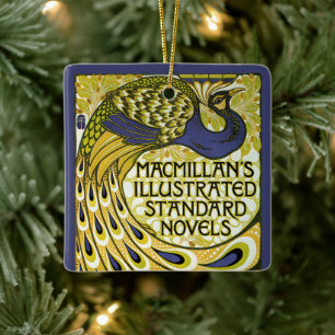 Vintage Art Nouveau, Macmillan's Peacock Feather Ceramic Ornament