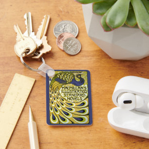 Vintage Art Nouveau, Macmillan's Peacock Feather Keychain