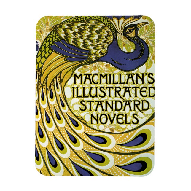 Vintage Art Nouveau, Macmillan's Peacock Feather Magnet (Vertical)