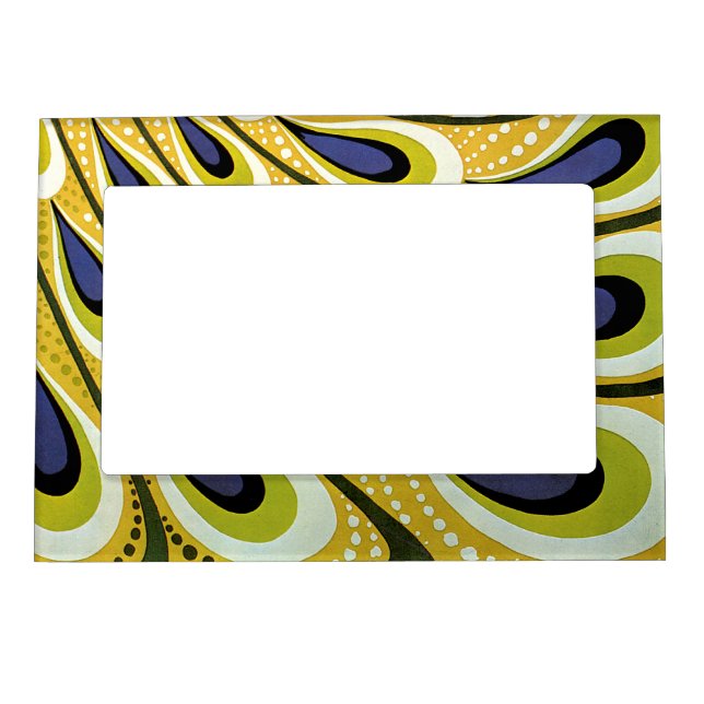 Vintage Art Nouveau, Macmillan's Peacock Feather Magnetic Frame (Front)