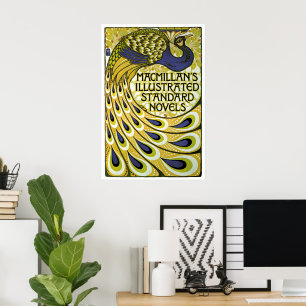 Vintage Art Nouveau, Macmillan's Peacock Feather Poster