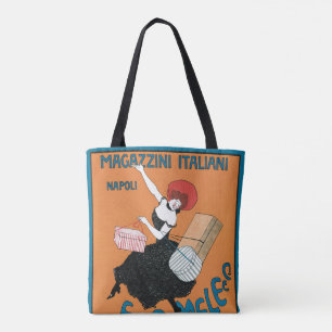 Vintage Art Nouveau Magazzini Italiani by Capiello Tote Bag
