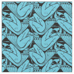 Vintage Art Nouveau Mermaid Pattern by K. Moser Fabric