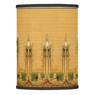 Vintage Art Nouveau Mission Style Acanthus Frieze Lamp Shade