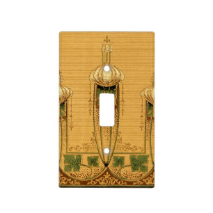Vintage Art Nouveau Mission Style Acanthus Frieze Light Switch Cover