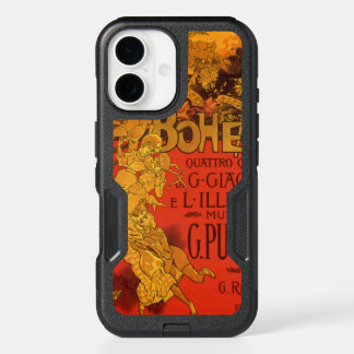 Vintage Art Nouveau Music, La Boheme Opera, 1896 iPhone 16 Case
