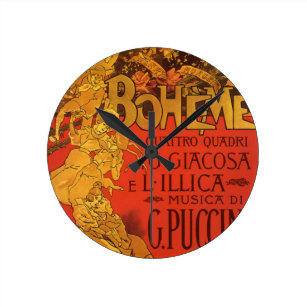 Art Nouveau Wall Clocks Zazzle