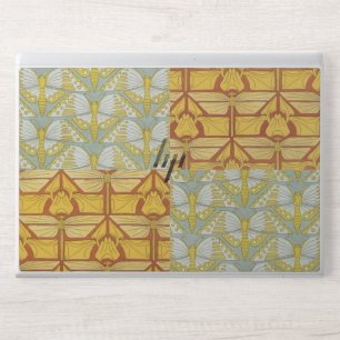 Vintage Art Nouveau Nature Grid Pattern Art HP Laptop Skin