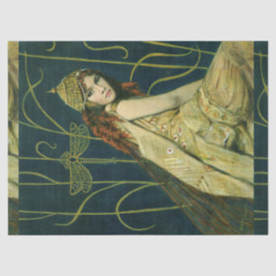 Vintage Art Nouveau Nymph Tissue Paper