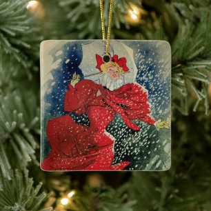 Vintage Art Nouveau Pastilles Geraudel Cough Drops Ceramic Ornament