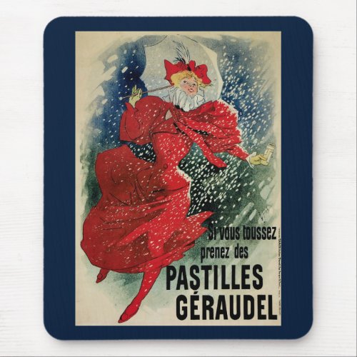 Vintage Art Nouveau Pastilles Geraudel Cough Drops Mouse Pad