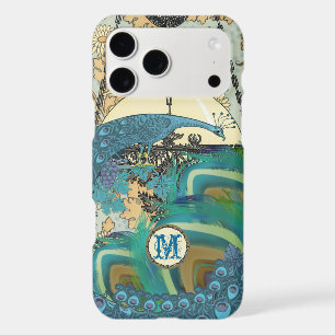 Vintage Art Nouveau Peacock Chandelier Feathers iPhone 17 Pro Max Case