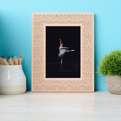 Vintage Art Nouveau Peacock Feathers Pattern Engraved Frames