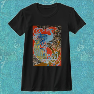 Vintage Art Nouveau Peacock T-Shirt