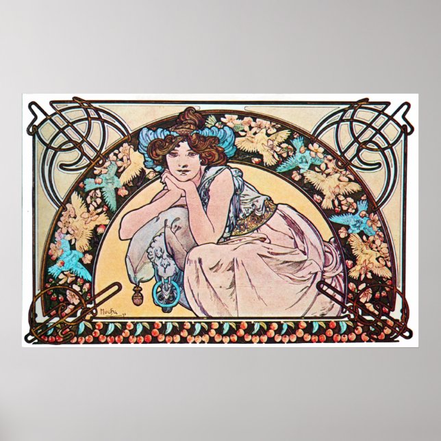 Vintage Art Nouveau Poster (Front)