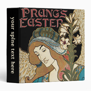Vintage Art Nouveau, Prang's Easter Publications 3 Ring Binder