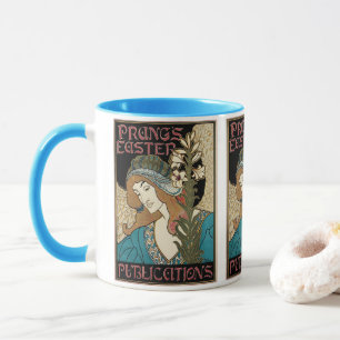 Vintage Art Nouveau, Prang's Easter Publications Mug