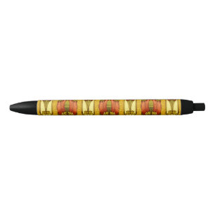 Vintage Art Nouveau Red Tulip Floral Pattern Pen