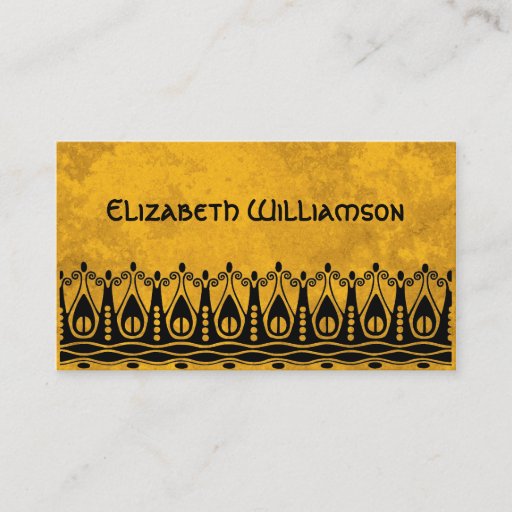 Customizable Vintage Art Nouveau Retro Chic Ocean Waves Splash Business Card Templates