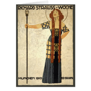 Vintage Art Nouveau Richard Strauss-Woche, Munich