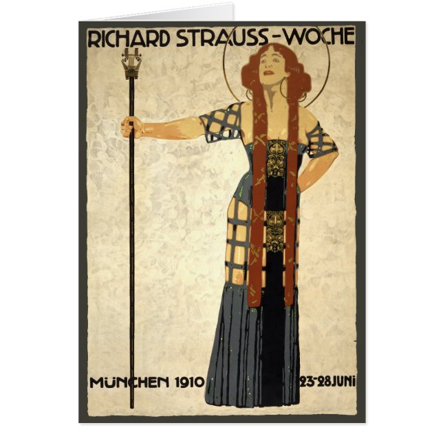 Vintage Art Nouveau Richard Strauss-Woche, Munich (Front)