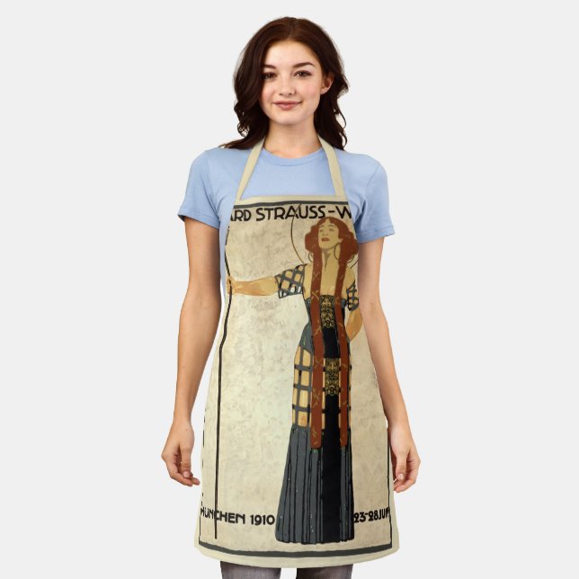 Vintage Art Nouveau Richard Strauss-Woche, Munich Apron (Worn)