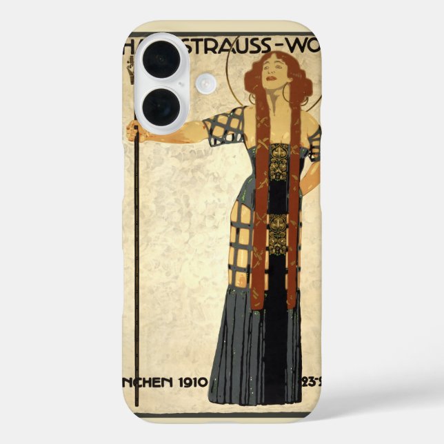 Vintage Art Nouveau Richard Strauss-Woche, Munich Case-Mate iPhone Case (Back)