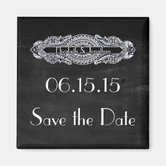 Vintage Art Nouveau Save the Date Magnet