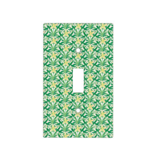 Vintage Art Nouveau snowdrop floral pattern Light Switch Cover