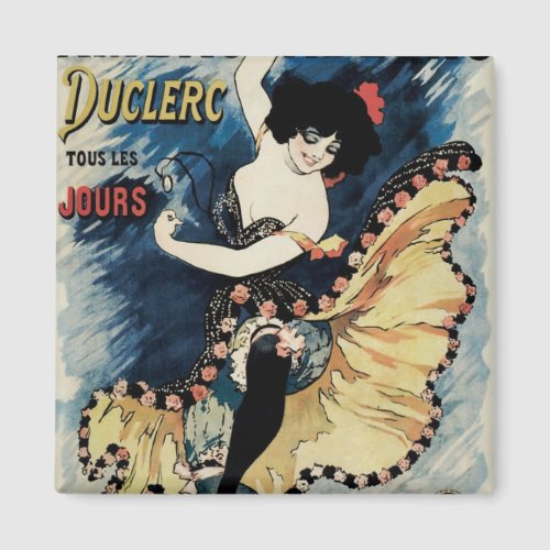 Vintage Art Nouveau Spanish Flamenco Dancer Magnet